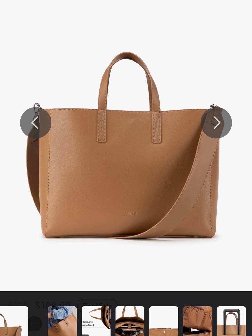 Calpak Haven 16" Laptop Tote Bag
in Toffee